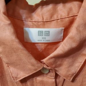 100% linen short sleeve shirt